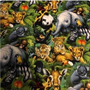 Fabric Animals new 1 yard x 44/45” wide David Textiles cotton